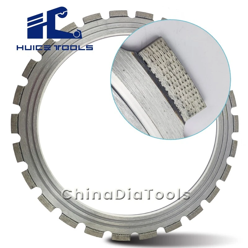 Reinforced concrete ring saw blade